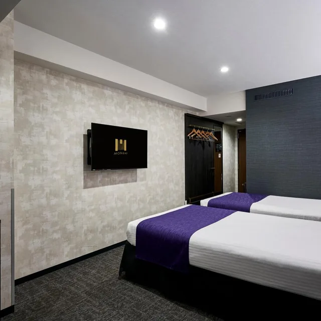 غرفة ديلوكس بسريرين منفصلين مع سرير إضافي، hotel MONday KYOTO MARUTAMACHI 6/10