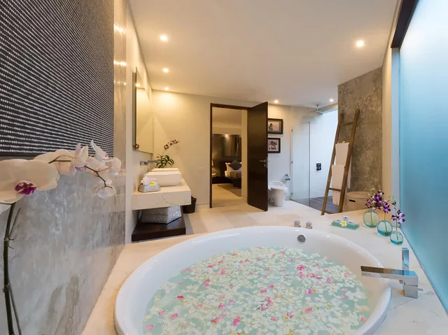فيلا بسريرين منفصلين وسريرين كينج بـ4 غرف نوم بمسبح خاص، The Layar - Designer Villas & Spa 10/10