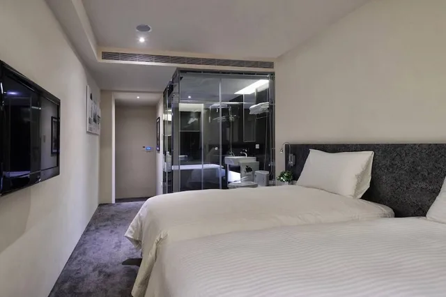 غرفة ديلوكس بسرير مزدوج، Hotelshere Taipei 2/5