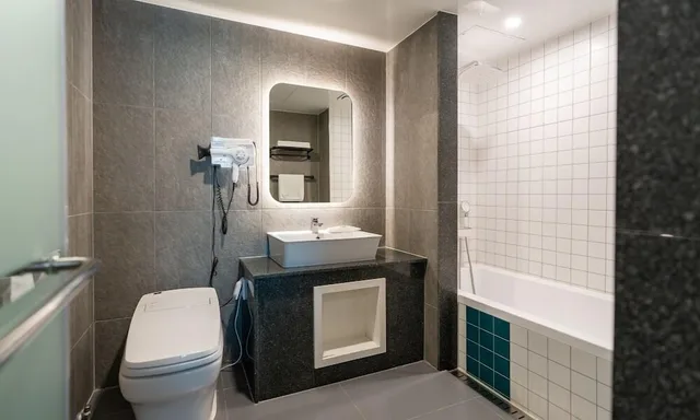 غرفة بريميوم بسرير كوين، Jecheon Hound Hotel 5/5