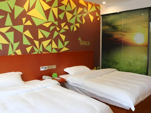غرفة بزنس بسريرين منفصلين، Vatica Hotel Fuyang Linquan Tenghui International City Branch 2/3