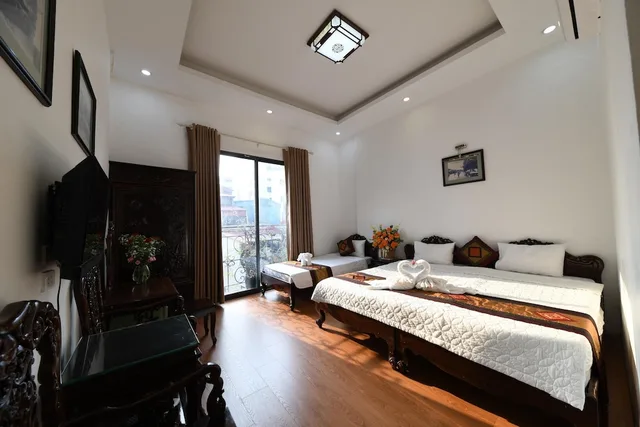 غرفة ديلوكس ثلاثية بثلاثة أسرّة، Hanoi City Hostel 1/5