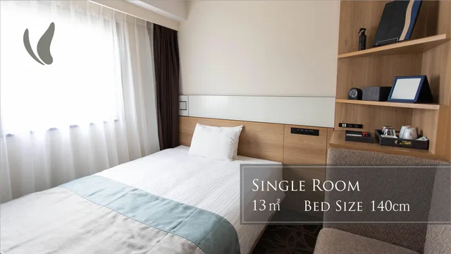 Room, Single, Semi Double Bed, Smoking, Almont Hotel Naha Omoromachi 4/4