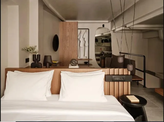 غرفة بسريرين مزدوجين، Hom Santorini - Adults Only 1/1