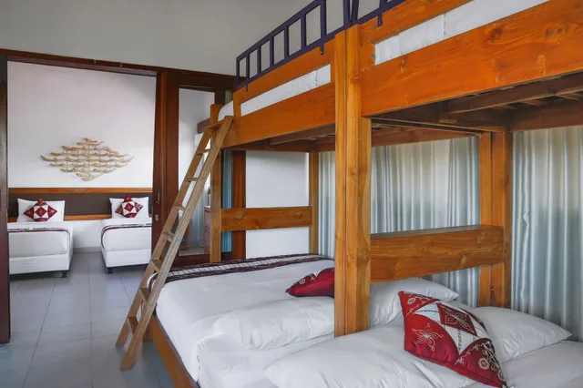 فيلا بسريرين منفصلين وسريرين كينج وأسرّة بطابقين بـ4 غرف نوم بمسبح خاص، Villa Bali Caviar 6/10