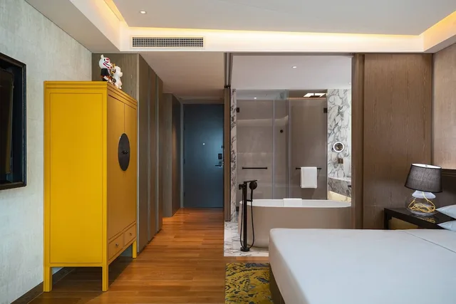 غرفة كلوب بسرير كينج بإطلالة على المدينة، Renaissance Hangzhou Northeast Hotel 4/4