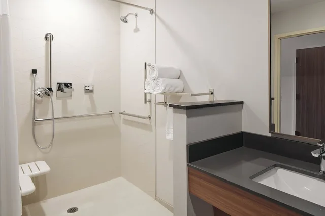 غرفة بسرير كينج لذوي الإعاقة، Fairfield Inn & Suites by Marriott Louisville New Albany IN 3/3