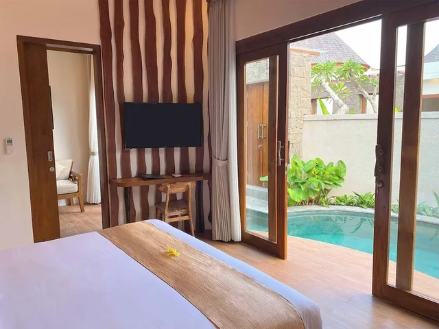 فيلا بسرير مزدوج وسريرين منفصلين بإطلالة على المسبح بغرفتي نوم، The Prime Canggu Bali 3/5