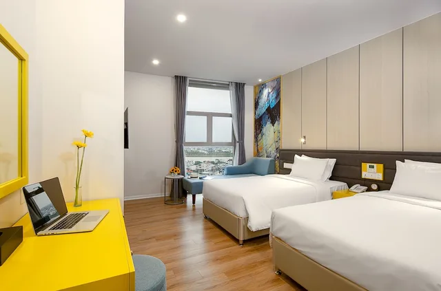 غرفة عائلية بأربعة أسرّة، Grand Cititel Danang Hotel 3/6
