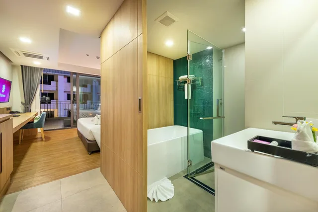جناح استوديو بسرير فردي بإطلالة على المسبح، Plaai Prime Hotel (ex D Varee Diva Central Rayong) 10/10