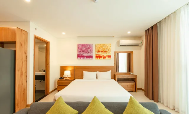 استوديو بسرير كوين بإطلالة على المدينة، Maple Hotel Apartment 4/6