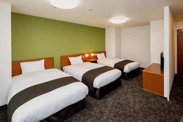 غرفة ثلاثية بثلاثة أسرّة، Kumamoto Tokyu REI Hotel 1/7