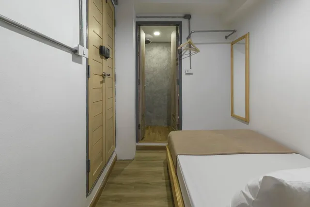 غرفة بسرير مزدوج بحمام خاص، Ora Hostel Bangkok 10/10