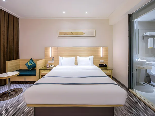 غرفة بسرير كينج بإطلالة على المدينة، City Comfort Inn Shantou Daxue Road 1/1