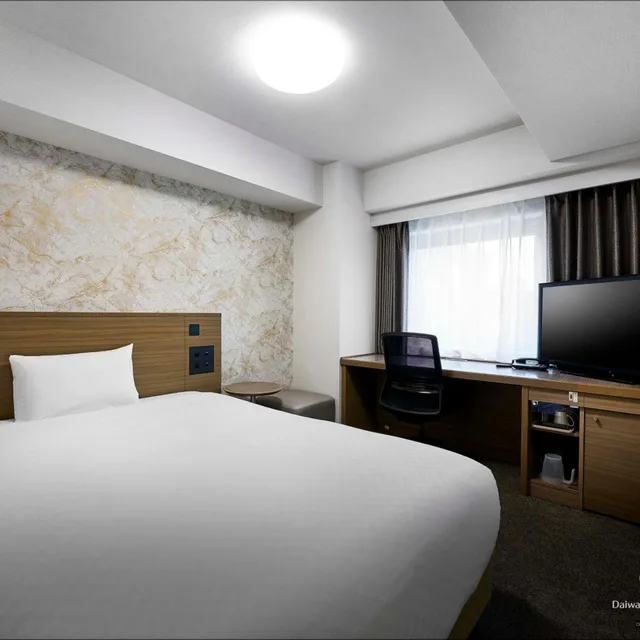 غرفة ركنية بسرير مزدوج، Daiwa Roynet Hotel Morioka 1/2