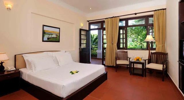 غرفة ديلوكس بسريرين منفصلين بإطلالة على المسبح، Muine Decentury Beach Resort Spa 2/5