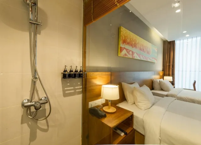 غرفة ديلوكس بسريرين منفصلين بشرفة، Maple Hotel Apartment 4/4