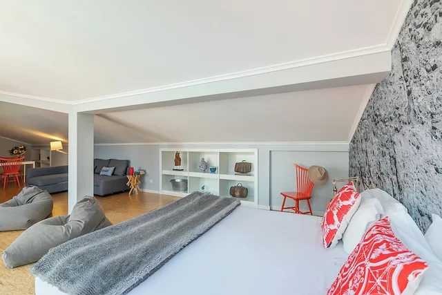 جناح عائلي بسرير مزدوج بإطلالة على المدينة مع أريكة، Emporium Lisbon Suites 2/8