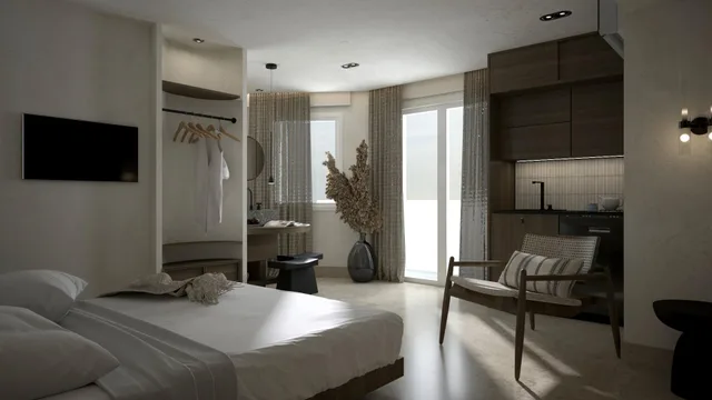 جناح جونيور ثلاثي بإطلالة على الحديقة، Dimamiel Malia Inn 1/2