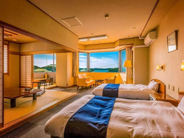 Japanese Western, Superior, Twin Beds, 3 Futon Beds, Bathtub, Ooedo Onsen Monogatari Shima Saichoraku 1/5