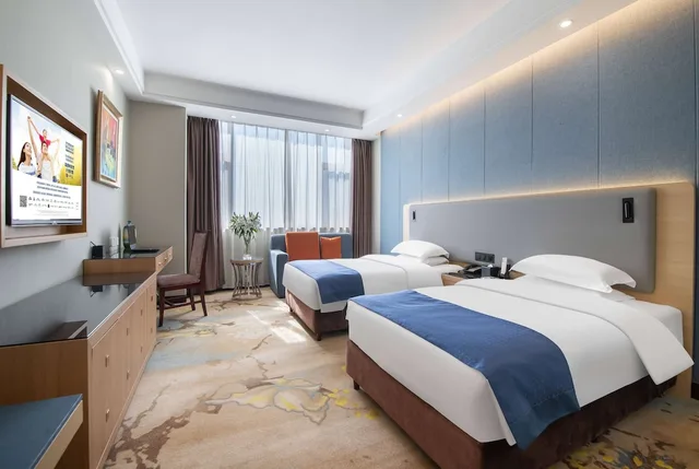 جناح بسريرين منفصلين، Ramada by Wyndham Linyi North 1/1