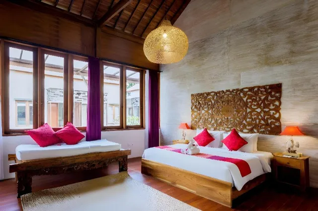 غرفة عائلية بسرير كوين مع أريكة، Kakul Villas & Suites 8/10