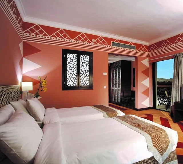 غرفة كلاسيكية بسريرين منفصلين بإطلالة على الحديقة، Movenpick Aswan 7/10