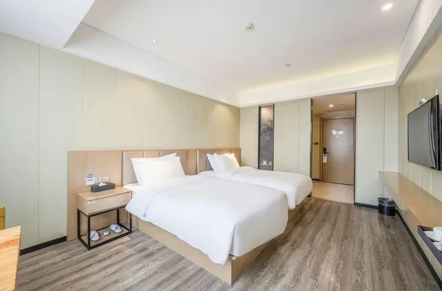 غرفة ديلوكس بسريرين، Borrman Hotel, Xiamen Xiang an Maxiang 1/1