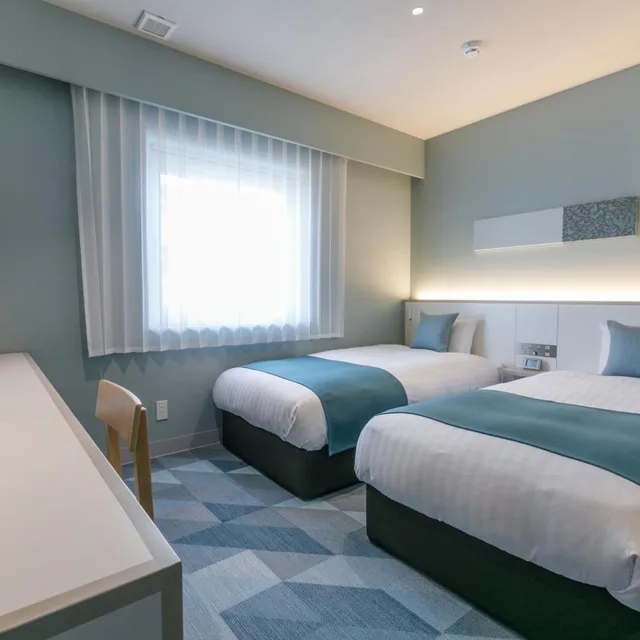 غرفة بسريرين منفصلين، Fukuoka U-Bell Hotel 3/10
