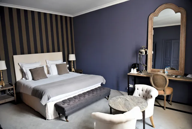 غرفة ديلوكس بسرير مزدوج بإطلالة على المدينة، Hotel Particulier - La Chamoiserie 1/4