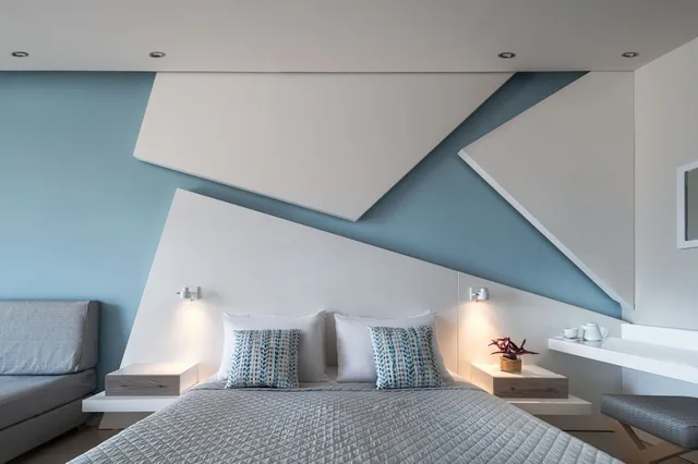 غرفة عائلية بسرير كوين وسريرين منفصلين بإطلالة على البحر، Kassandra Bay Resort, Suites and Spa 5/10