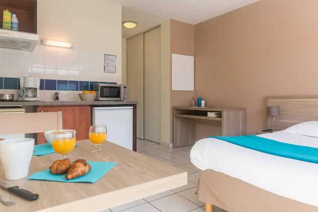 استوديو بسرير مزدوج، Comfort Aparthotel Nantes La Beaujoire 3/6