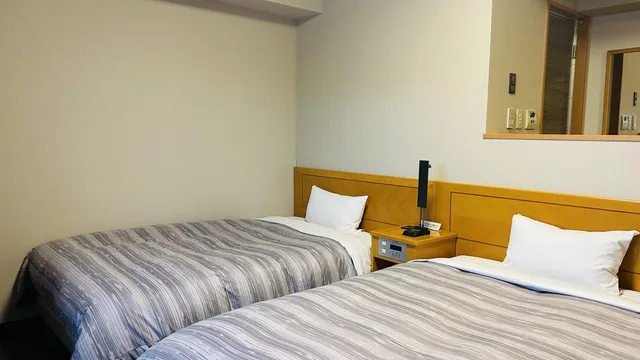 غرفة واسعة بسريرين منفصلين، Hotel Route-Inn Aizuwakamatsu 1/1