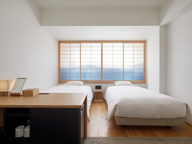 غرفة بسريرين منفصلين، Hotel androoms Kyoto Shichijo 2/8