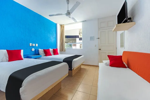غرفة قياسية رباعية، Capital O Hotel El Mejicano Acapulco 5/10