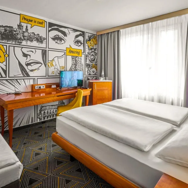 غرفة عائلية بسرير فردي، Hotel Uno Prague 1/4