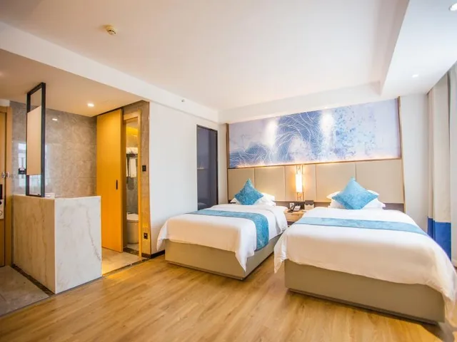غرفة ديلوكس بسريرين منفصلين، GreenTree Eastern Huaian Suning Plaza Huaihai Road West Hotel 1/3