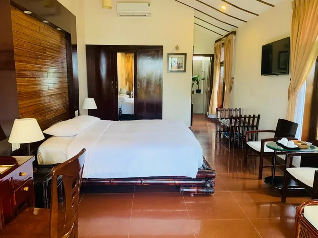 غرفة ديلوكس بسرير مزدوج أو سريرين منفصلين، Vietstar Resort Spa 4/6