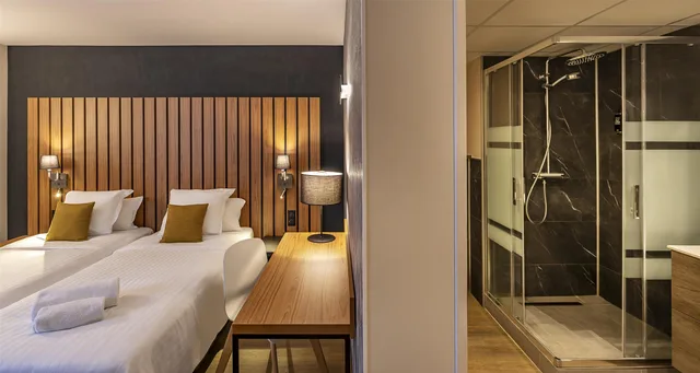 غرفة كومفورت بسريرين منفصلين، Best Western Cote des Sables Plouescat 1/8