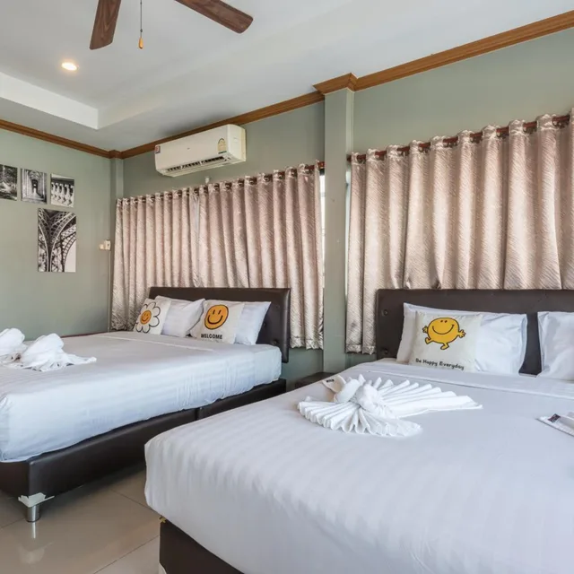 غرفة ديلوكس عائلية، Bkk39 Airport hotel 4/10