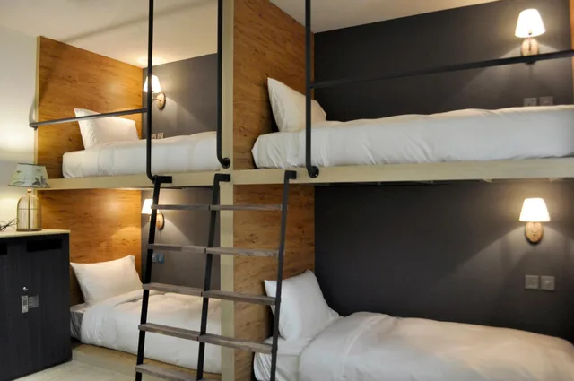 غرفة رباعية بأربعة أسرّة بحمام مشترك، Nk Hostel 1/2