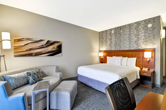 Room, King Bed, Sofa, Courtyard By Marriott Dallas Medical Market Center 2/5