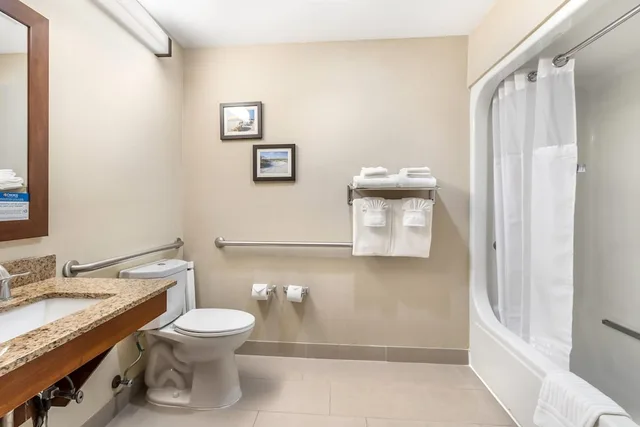 جناح بسرير كوين مع أريكة لذوي الإعاقة، Comfort Suites Myrtle Beach Central 3/4