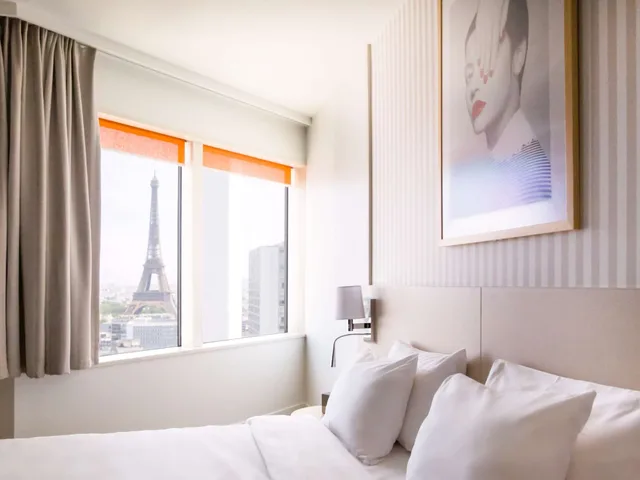 شقة بسريرين منفصلين بغرفتي نوم مع أريكة، Aparthotel Adagio Paris Centre Tour Eiffel 9/10