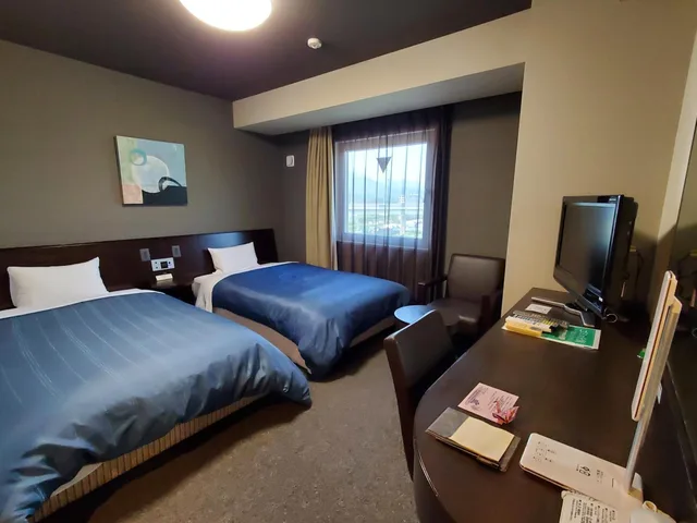 غرفة سوبيريور بسريرين منفصلين للمدخنين، Hotel Route Inn Dai Ni Kameyama Inter 2/5