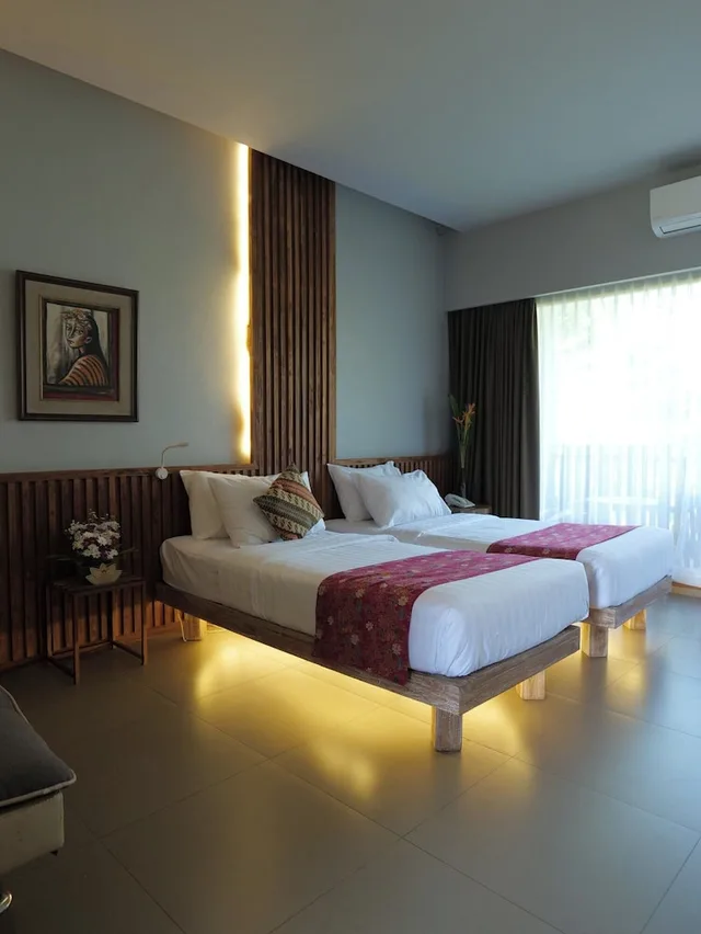 غرفة ديلوكس بسريرين منفصلين، Amata Borobudur Resort 1/2