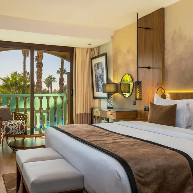 غرفة غراند سوبيريور بسرير كينج بإطلالة على الحديقة، Marriott Meridien N'fis 6/10