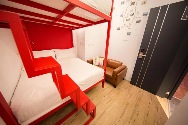 غرفة اقتصادية رباعية بسريرين مزدوجين، Sleep Box Hostel 1/1