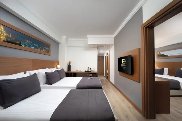 جناح عائلي بإطلالة على المدينة بغرفة نوم واحدة، Orka Royal Hotel 2/10