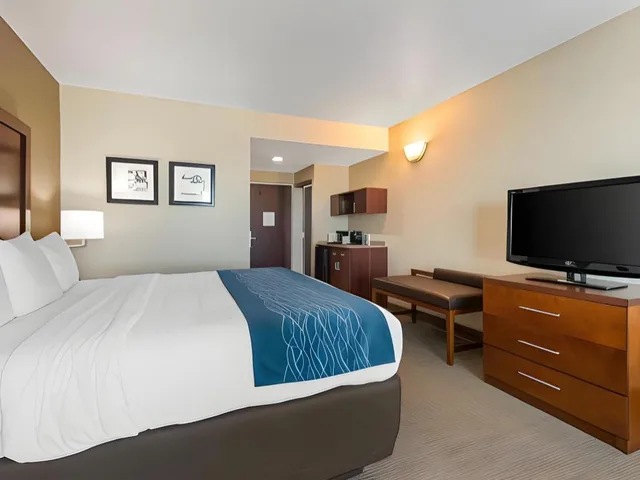غرفة بسرير كينج بحوض استحمام لذوي الإعاقة، Comfort Inn and Suites Tavares North 2/4